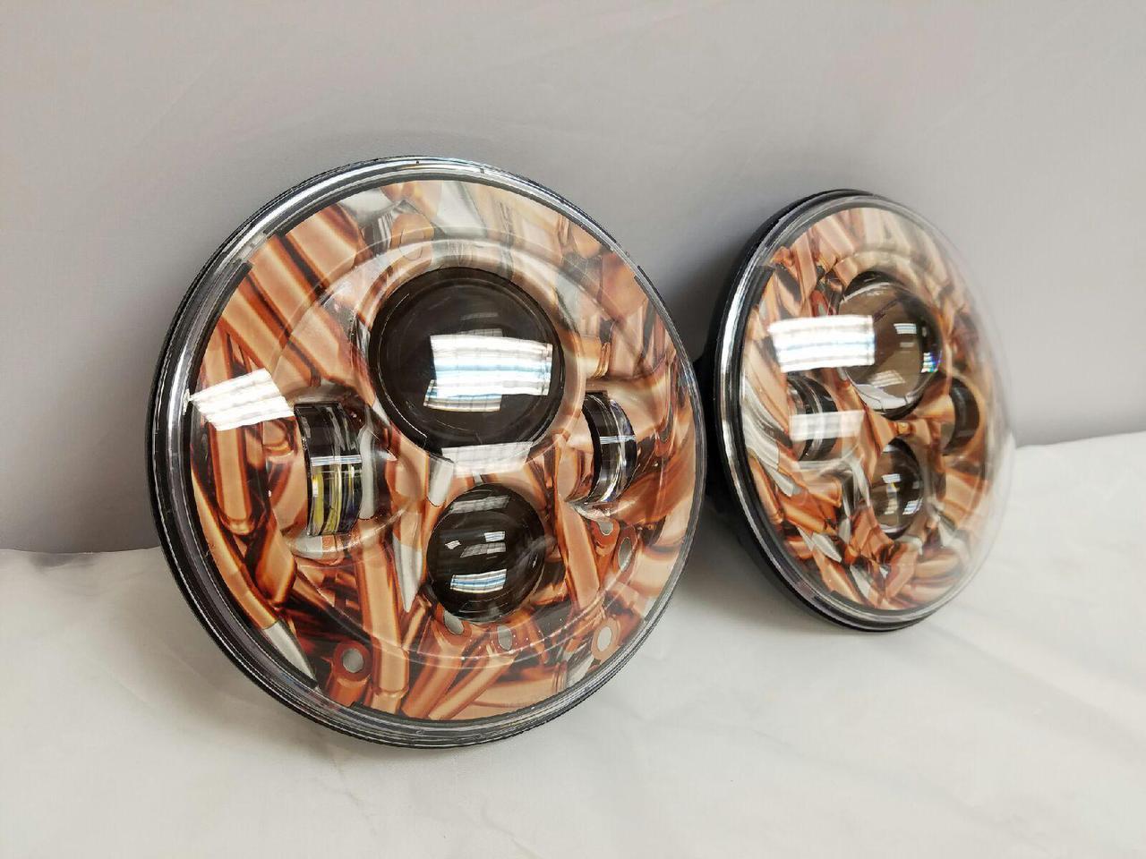 7'' COPPER BULLET DESIGN Suzuki Sierra Fits: Jeep Wrangler JK CJ TJ LED Rubicon Projector Daymaker Headlights Pair / Set