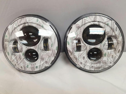 7'' BIG MONEY DESIGN Suzuki Sierra Fits: Jeep Wrangler JK CJ TJ LED Rubicon Projector Daymaker Headlights Pair / Set