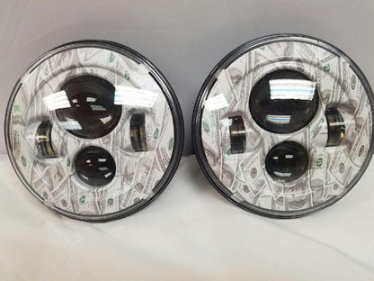 7'' BIG MONEY DESIGN Suzuki Sierra Fits: Jeep Wrangler JK CJ TJ LED Rubicon Projector Daymaker Headlights Pair / Set