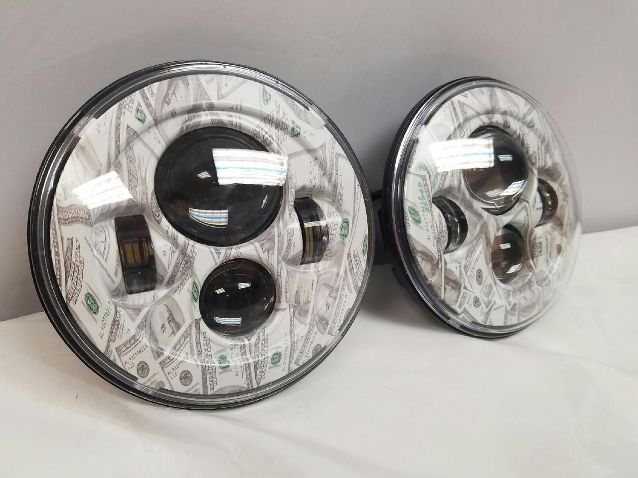 7'' BIG MONEY DESIGN Suzuki Sierra Fits: Jeep Wrangler JK CJ TJ LED Rubicon Projector Daymaker Headlights Pair / Set