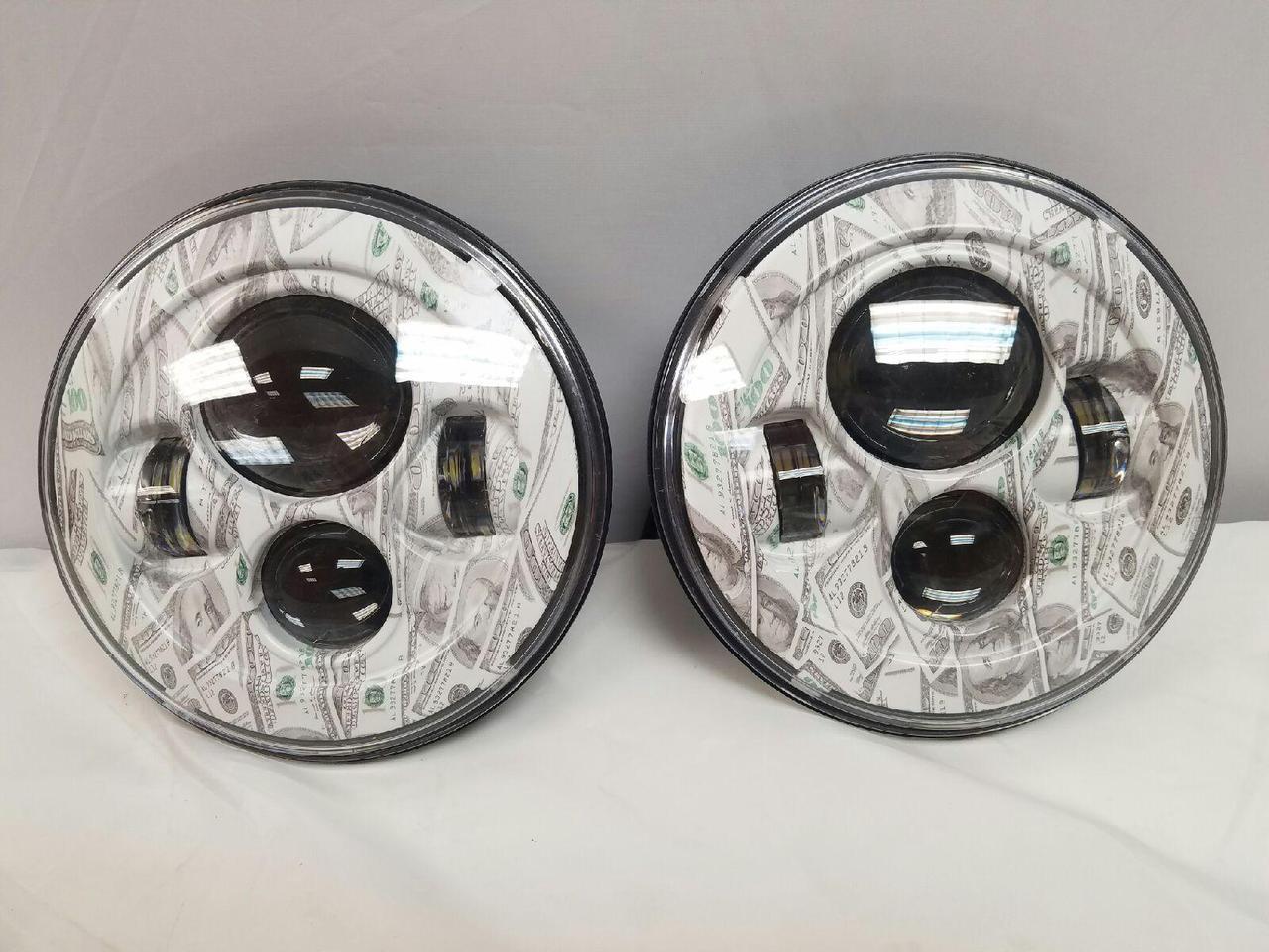 7'' BIG MONEY DESIGN Suzuki Sierra Fits: Jeep Wrangler JK CJ TJ LED Rubicon Projector Daymaker Headlights Pair / Set