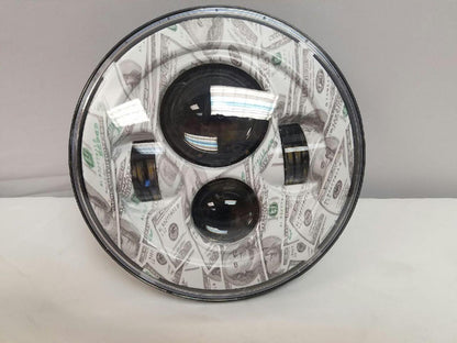 7" DAYMAKER Replacement Big Money Design Projector HID LED Light Bulb Headlight Motorcycle Harley