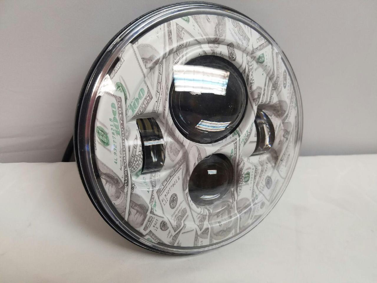 7" DAYMAKER Replacement Big Money Design Projector HID LED Light Bulb Headlight Motorcycle Harley