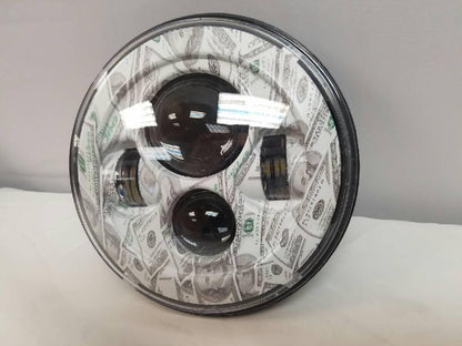 7" DAYMAKER Replacement Big Money Design Projector HID LED Light Bulb Headlight Motorcycle Harley