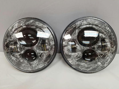 7'' WORLD OF WAR DESIGN Suzuki Sierra Fits: Jeep Wrangler JK CJ TJ LED Rubicon Projector Daymaker Headlights Pair / Set