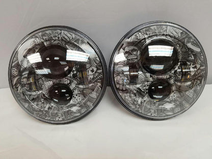 7'' DICEY GAMBLE DESIGN Suzuki Sierra Fits: Jeep Wrangler JK CJ TJ LED Rubicon Projector Daymaker Headlights Pair / Set