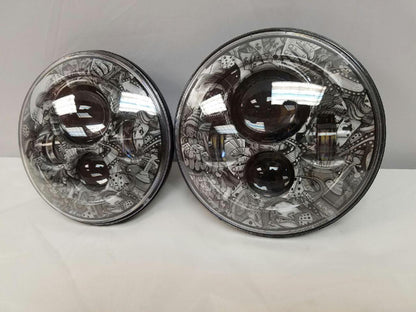 7'' DICEY GAMBLE DESIGN Suzuki Sierra Fits: Jeep Wrangler JK CJ TJ LED Rubicon Projector Daymaker Headlights Pair / Set