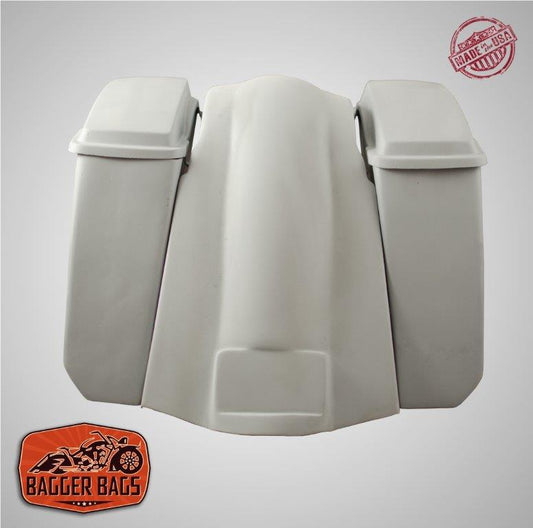 Harley Davidson Heritage Softail 5" Extended Saddlebags   Lids   Fender No Cutouts