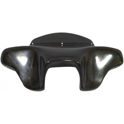 Harley Davidson Headlight Stereo Fairing Fatboy Softail Classic Heritage Deluxe Black
