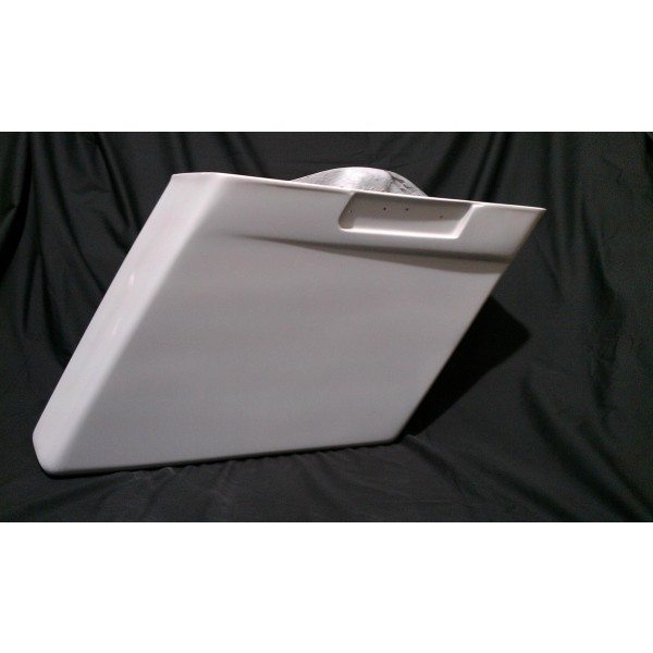 Harley Davidson 6" inch Heritage Softail Deluxe Extended Stretched Saddlebags Lids No Cut Outs FLST, FLSTI, FLSTCI, FLSTC