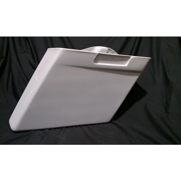 Harley Davidson 4" Extended Stretched Saddlebags   Lids - No Cut Outs