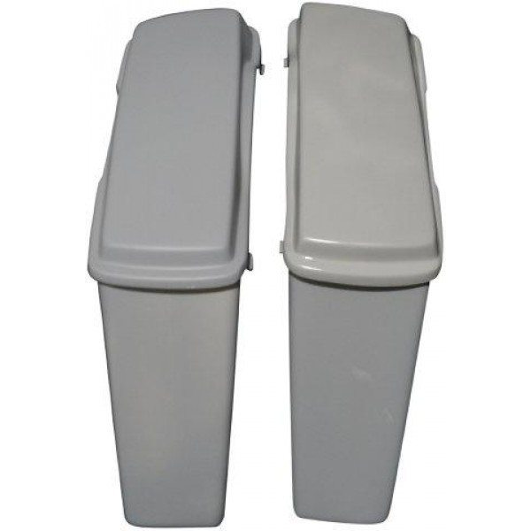 Harley Davidson 4" Extended Stretched Saddlebags   Lids - No Cut Outs