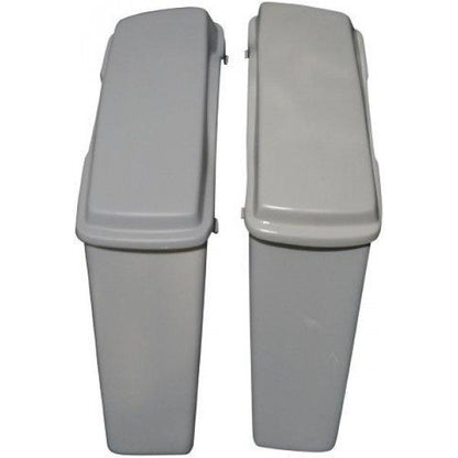 Harley Davidson 4" Extended Stretched Saddlebags   Lids - No Cut Outs