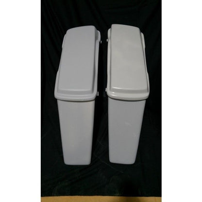 Harley Davidson 6" inch Heritage Softail Deluxe Extended Stretched Saddlebags Lids No Cut Outs FLST, FLSTI, FLSTCI, FLSTC