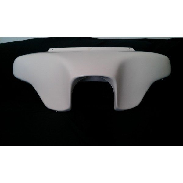 Harley Davidson Headlight Fairing - Road King Street Electra Glide Touring No Holes White Gel