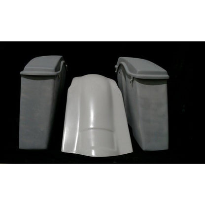 Harley Davidson 4" Extended Stretched Saddlebags Lids Fender No Cut Out