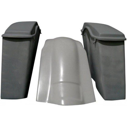 Harley Davidson 4" Extended Stretched Saddlebags Lids Fender No Cut Out