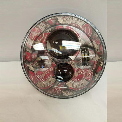 7" DAYMAKER Replacement FireFighter Design Projector HID LED Light Bulb Headlight Motorcycle Harley