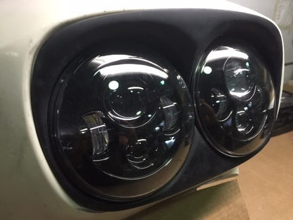 DUAL 7" DAYMAKER HID LED Replacement ROAD GLIDE Black Light Bulb Headlight