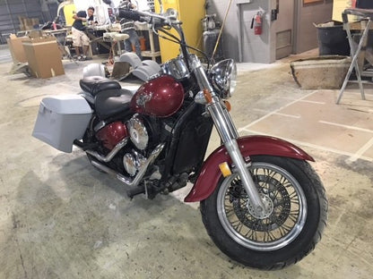 Kawasaki Vulcan & Classic 800 Series 6" Extended Stretched Saddlebags Trendsetter Right Side Cut Out