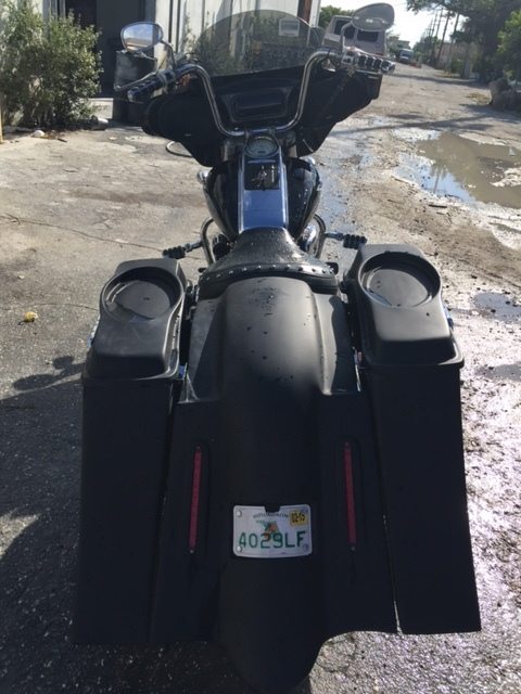 Suzuki C50 / C90 Boulevard 6" Out &amp; Down Saddlebags   Fender &amp; Side Covers, No Cut Outs   Lids &amp; Rail Kit