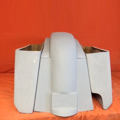 Honda VTX 1300 / 1800 5" Extended Stretched Saddlebags   Rear Fender Right Side Cut Out