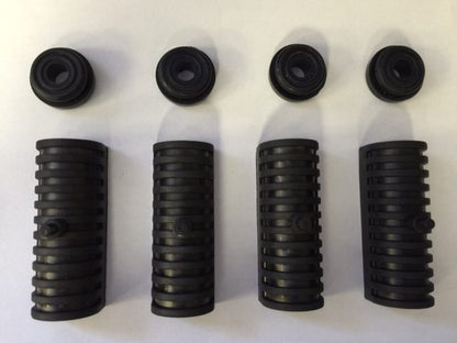 8 X Pieces Latex Rubber Grommets Support Cushion Harley Davidson Road King Hard Saddle Bag 90764-93 / 11464