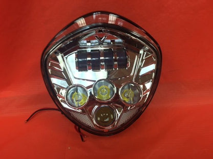 Victory Cross Country DAYMAKER With bottom Halo Chrome Projector HID LED Light Bulb Headlight Motorcycle