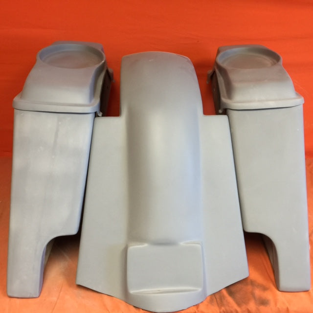 Harley Davidson 6" Stretched Saddlebags 6x9 Speaker Lids No Cut Fender