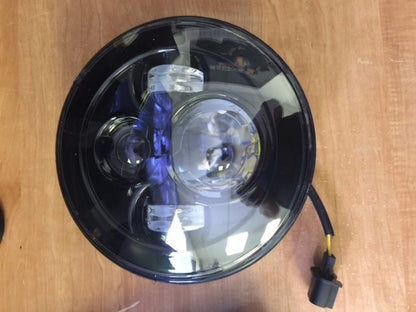 7" DAYMAKER Replacement Black Projector HID LED Light Bulb Headlight Motorcycle Harley