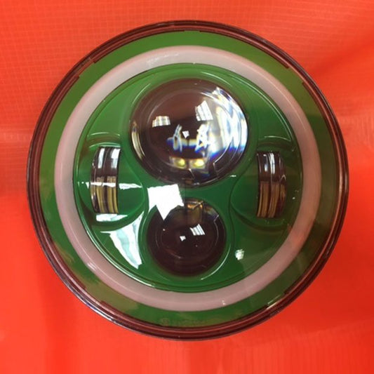 7" DAYMAKER Replacement GREEN With Green Halo Projector HID LED Light Bulb Headlight Motorcycle Harley