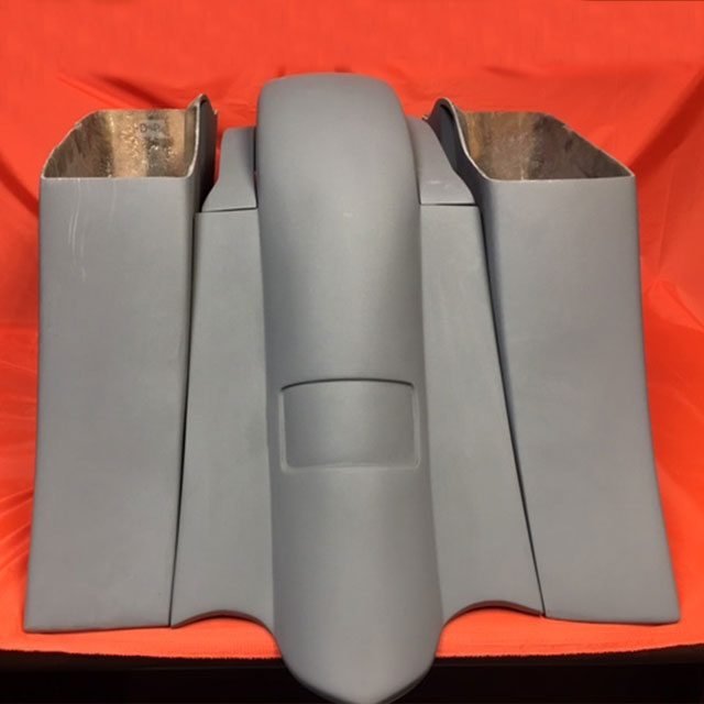 Honda VTX 1800 / 1300 6" Extended Stretched BOLT ON Out &amp; Down Bags   Rear Fender   Rails No Cut Outs