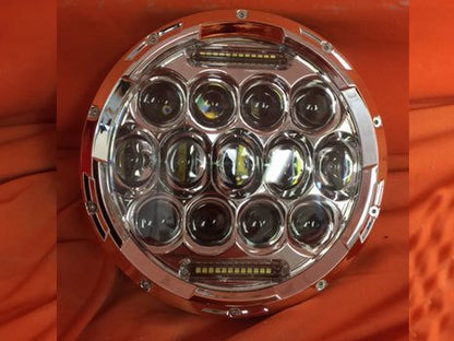 7" DAYMAKER 75W CHROME Projector HID LED Light Bulb Headlight Motorcycle Kawasaki Vulcan Nomad 1500 / 1600
