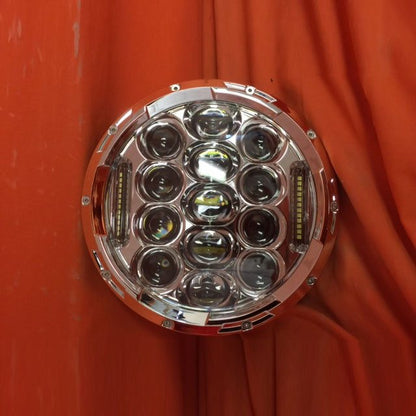 7" DAYMAKER 75W CHROME Projector HID LED Light Bulb Headlight Motorcycle Harley