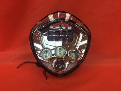Victory Cross Country DAYMAKER With bottom Halo Chrome Projector HID LED Light Bulb Headlight Motorcycle