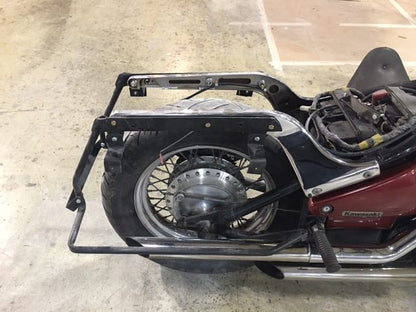 Kawasaki Vulcan & Classic 800 Series 6" Extended Stretched Saddlebags Trendsetter Right Side Cut Out
