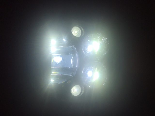 7" DAYMAKER Killer Replacement Black Projector HID LED Light Bulb Headlight Motorcycle Harley