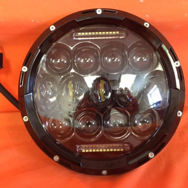7" DAYMAKER 75W BLACK Projector HID LED Light Bulb Headlight Motorcycle Kawasaki Vulcan Nomad 1500 / 1600