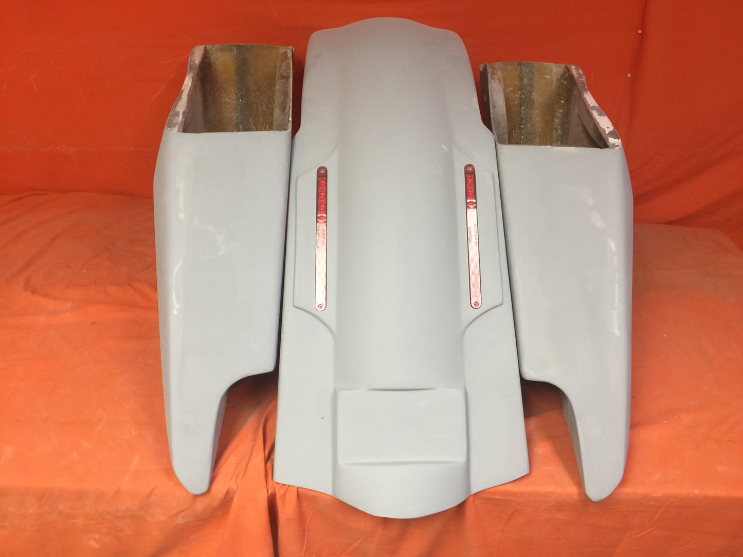 Harley Davidson 2014 - 2023 5" Fifty Five Extended Stretched Saddlebag LED Fender Kit - Dual Cut Outs No Lids