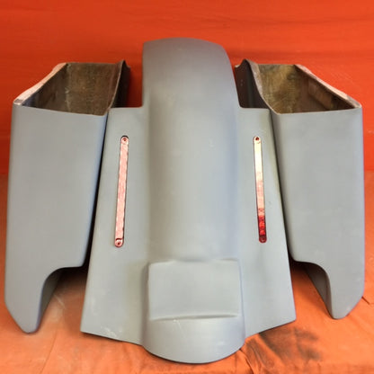 Harley Davidson 5" Extended Saddlebags With Cut Outs Replacement LED Fender - No lids 09- 13
