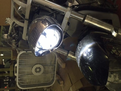 Honda VTX 1300 / 1800 C / R / S - 5 3/4" DAYMAKER Chrome HID LED Light Bulb Headlight Motorcycle 5.75" Mount