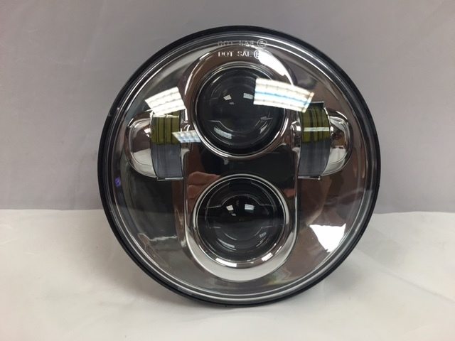 5 3/4" DAYMAKER Replacement Chrome Projector HID LED Light Bulb Headlight Motorcycle Harley 5.75"