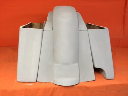 Honda VTX 1300 / 1800 6" Extended Stretched Saddlebags   Rear Fender Right Cut Out