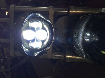 Honda VTX 1300 / 1800 C / R / S - 5 3/4" DAYMAKER Chrome HID LED Light Bulb Headlight Motorcycle 5.75" Mount