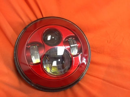 7" DAYMAKER Replacement RED Projector HID LED Light Bulb Headlight Motorcycle Harley