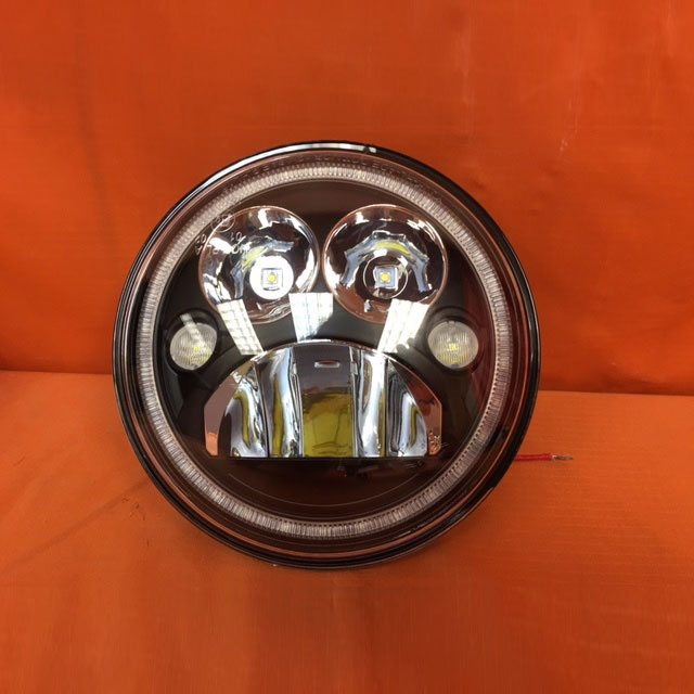 7" DAYMAKER Killer Replacement Black Projector HID LED Light Bulb Headlight Motorcycle Harley