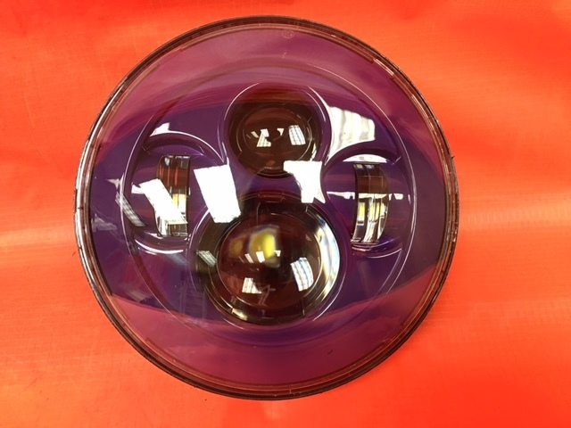 7" DAYMAKER Replacement PURPLE Projector HID LED Light Bulb Headlight Motorcycle Harley