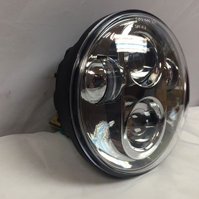 5 3/4" DAYMAKER Replacement Chrome Projector HID LED Light Bulb Headlight Motorcycle Harley 5.75"