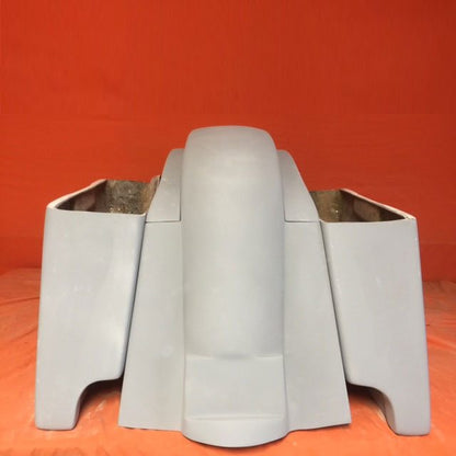 Honda VTX 1300 / 1800 6" Extended Stretched Saddlebags   Rear Fender Dual Cut Out