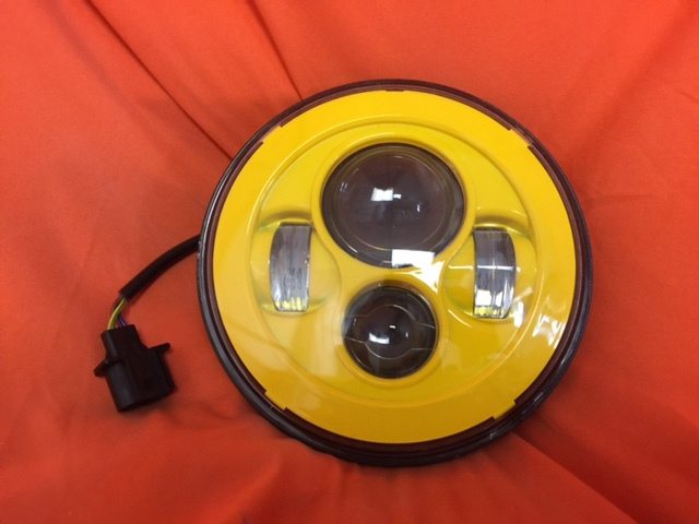 7" DAYMAKER Replacement YELLOW Projector HID LED Light Bulb Headlight Motorcycle Harley